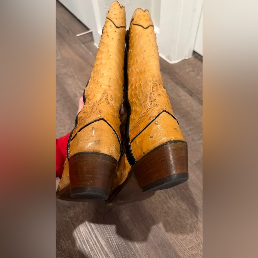 LUCCHESE Marilyn Butterscotch Boots size 7 - Picture 3 of 10